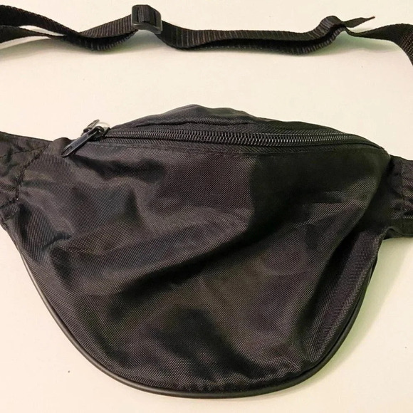 Vintage Debco Black Front Zippered Pocket Fanny Waist Pack - Picture 2 of 12